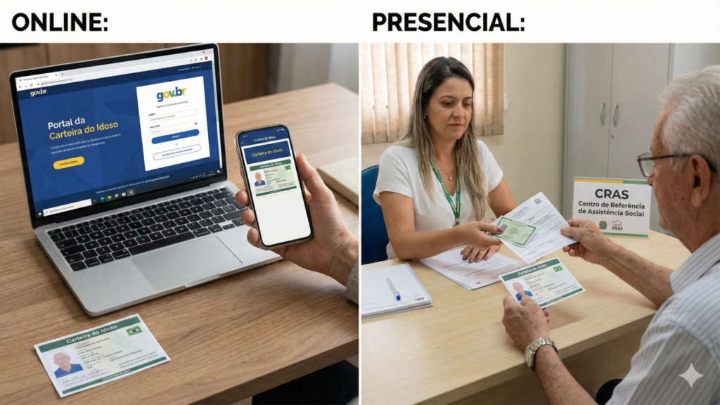 A Carteira do Idoso é destinada principalmente à população idosa de baixa renda