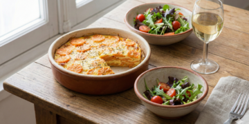 Mil-folhas de cenoura que conforta e alimenta de verdade