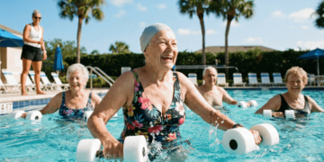 Aos 72 anos, Dona Ana, protegeu seu joelho da artrose com um exercício simples feito na piscina