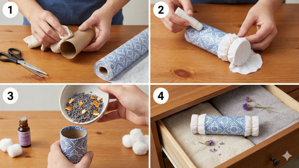 Suas roupas cheirosas usando algo que iria para o lixo