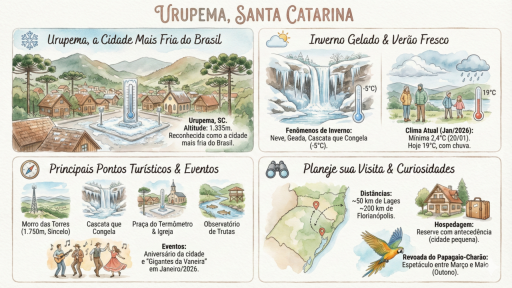 O inverno mais rigoroso do Brasil acontece aqui