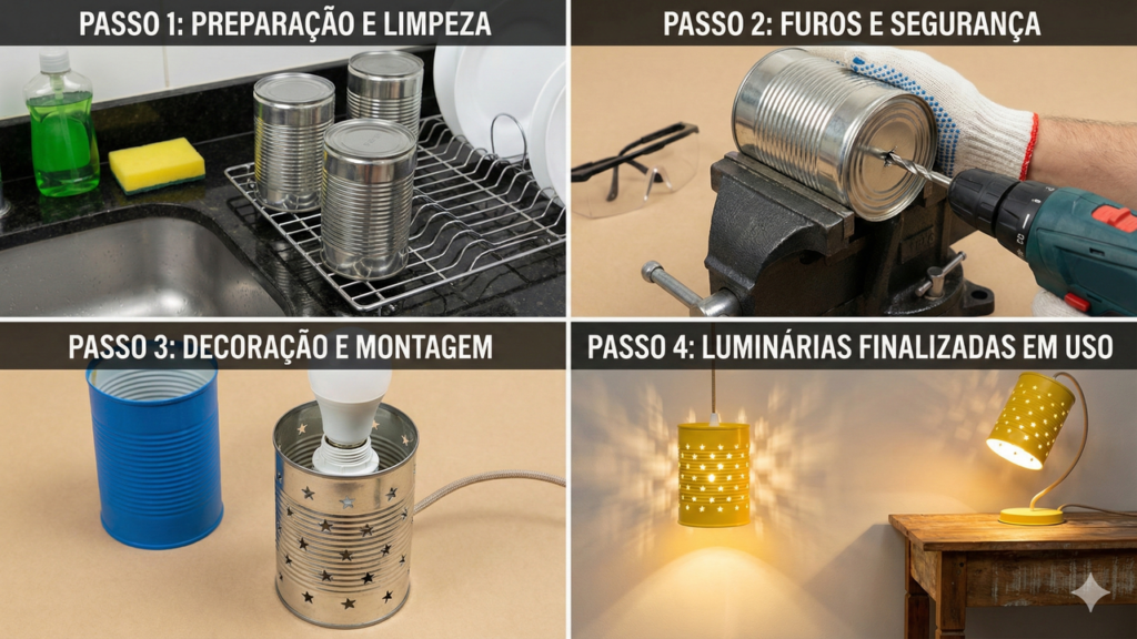 Uma simples lata pode virar a peça mais charmosa da casa