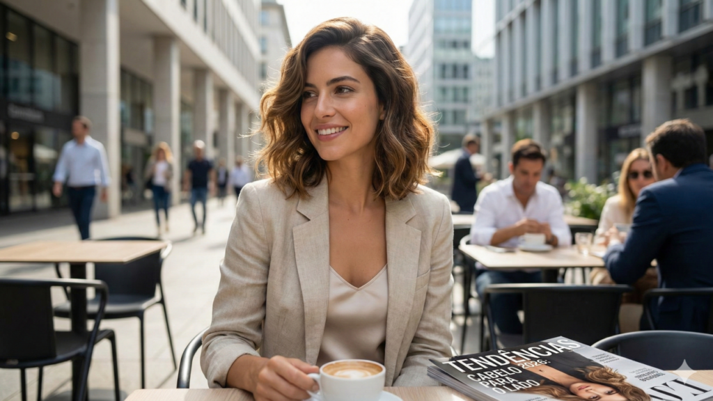 Cabelo com risca lateral prova que mudar pouco faz toda diferença