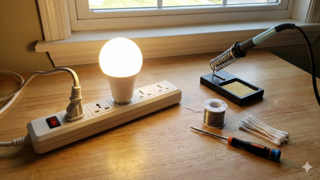 A forma mais simples de recuperar lâmpada LED