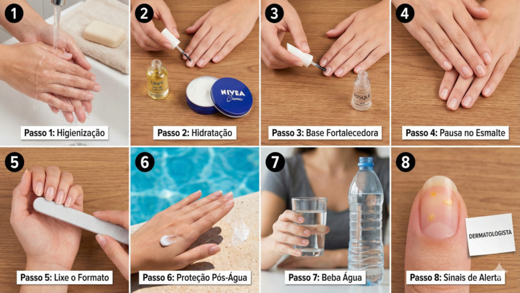 Como manter unhas fortes mesmo no calor intenso