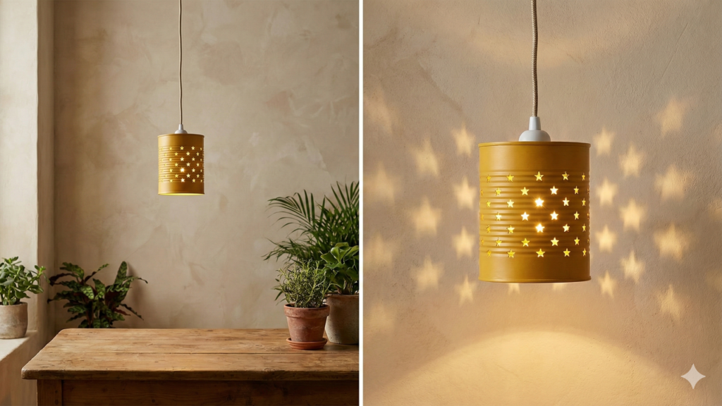 Uma simples lata pode virar a peça mais charmosa da casa