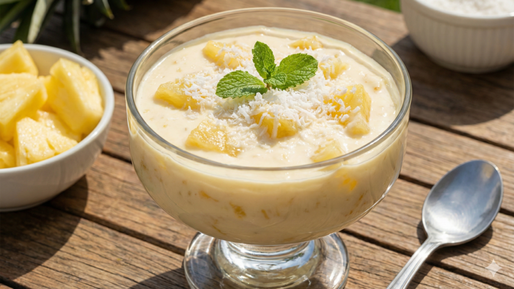 Esse abacaxi gelado faz sucesso em qualquer almoço