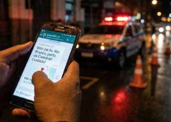 alerta de blitz em tempo real