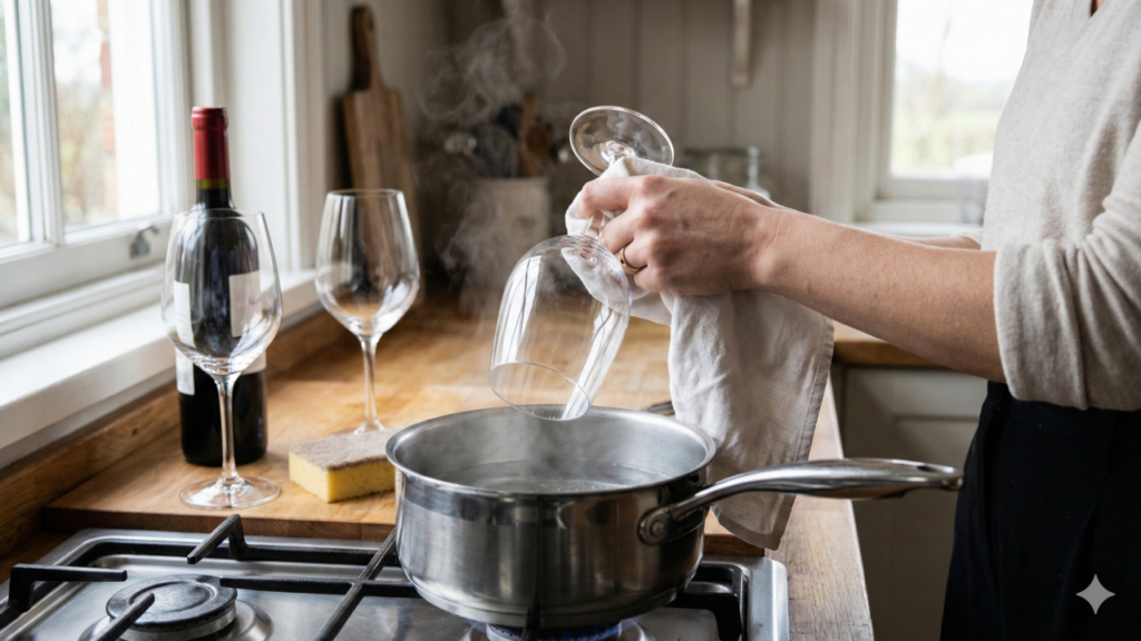 O jeito certo de lavar taças de vinho sem perder o brilho