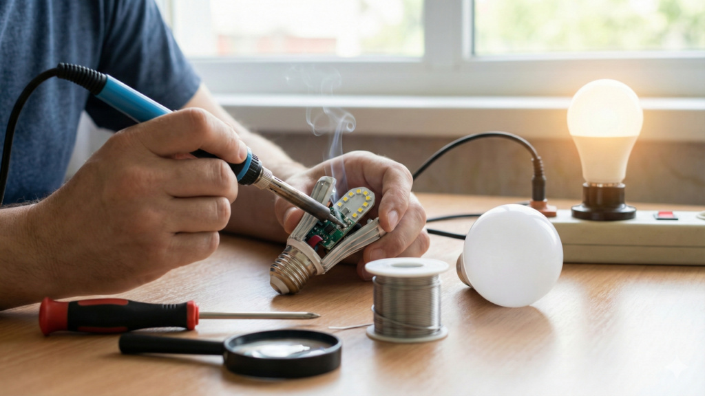 A forma mais simples de recuperar lâmpada LED