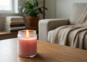 O que significa acender uma vela rosa em casa