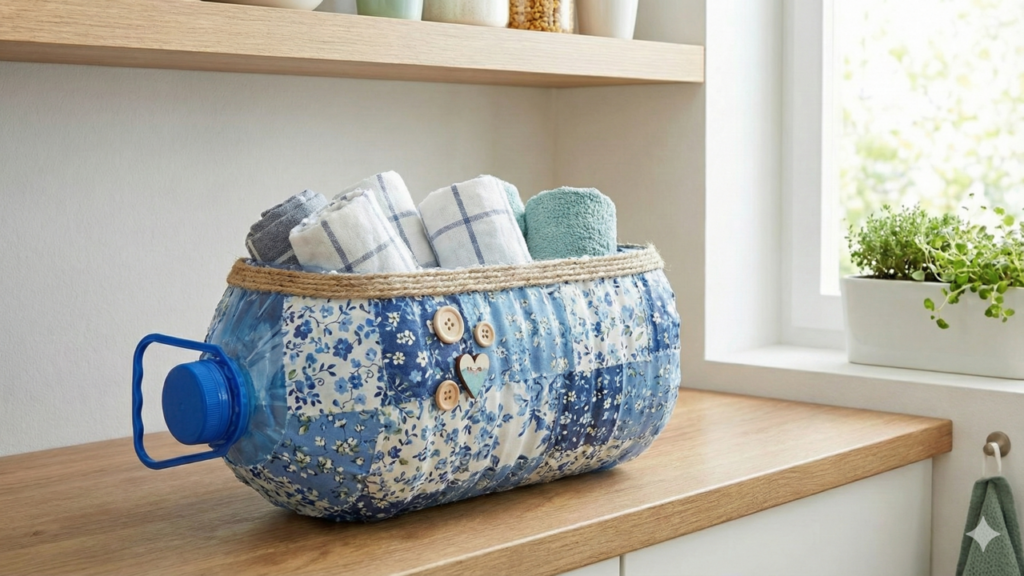 Garrafas vazias estão ganhando novas funções dentro de casa