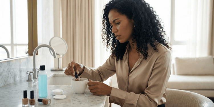 Uma das formas mais usadas em casa para recuperar esmalte grosso é apostar em algo que ajude a diluir a fórmula