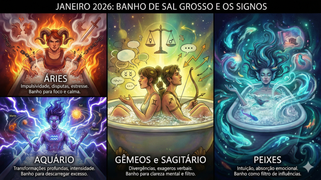 Esses signos precisam de banho de sal grosso