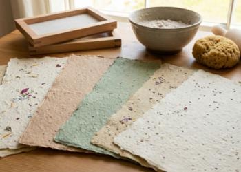 O ponto de partida do melhor papel reciclado feito em casa é simples