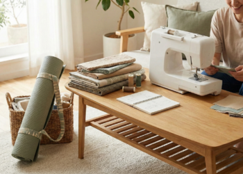 Como fazer um tapete de yoga com costura artesanal