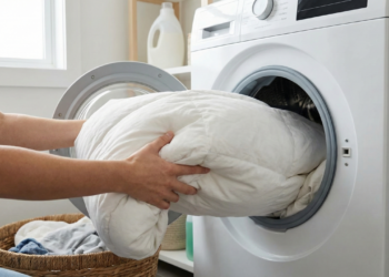 O jeito mais seguro de lavar edredom em casa