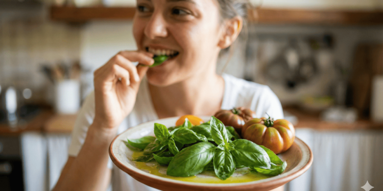 O grande diferencial do manjericão está na sua ação antioxidante, graças a compostos como flavonoides e fenólicos