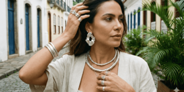 Prata minimalista: truques para usar colares e anéis finos em looks urbanos