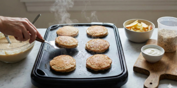 Receita fácil de bolinho de maçã saudável