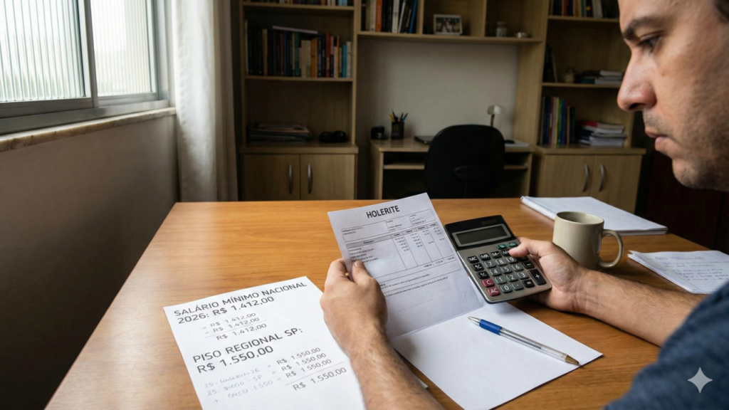 Novo salário mínimo regional do RS em 2026