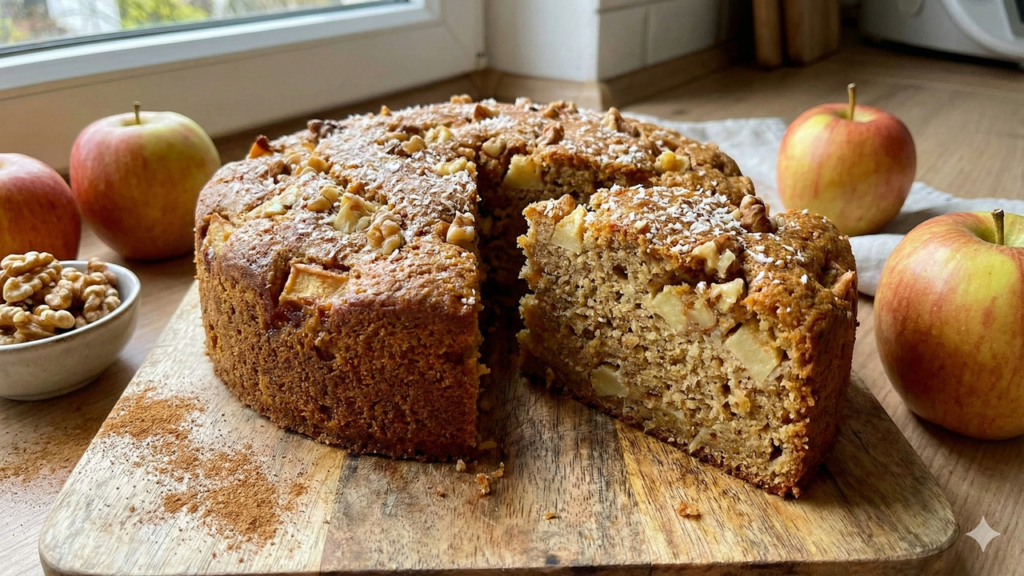 O bolo de maçã mais leve e fácil do dia a dia