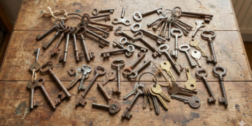 Chaves velhas viram decoração útil e sustentável em casa