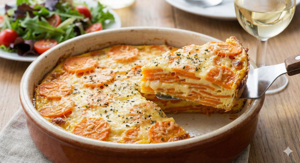 Mil-folhas de cenoura que conforta e alimenta de verdade