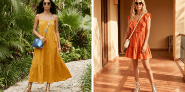 Vestido com rasteirinha vira o look favorito de quem quer conforto nos dias de calor