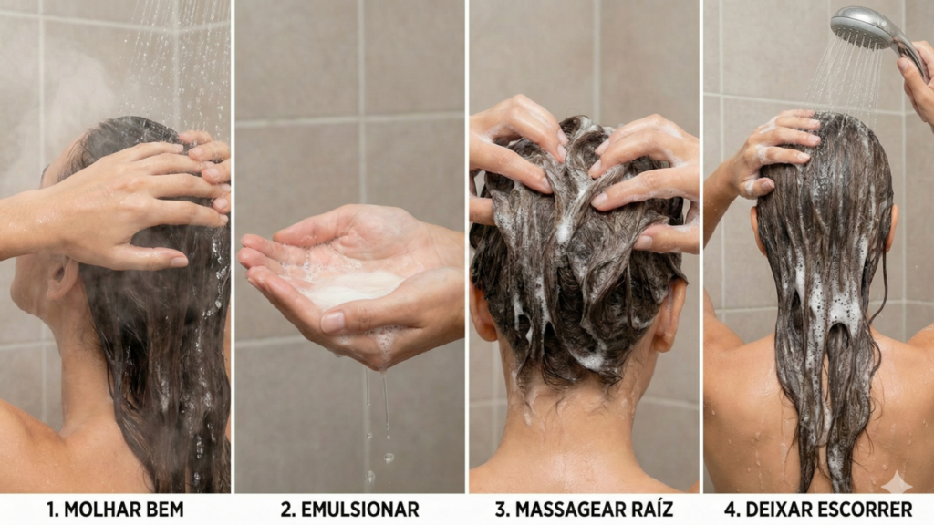 Aplicar shampoo no comprimento pode estar sabotando seus fios