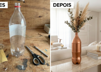 Vasos de luxo feitos com garrafa PET viram tendência no artesanato