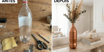 Vasos de luxo feitos com garrafa PET viram tendência no artesanato