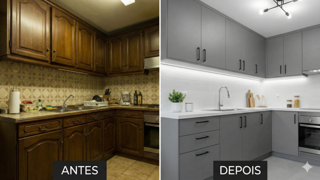 Renovar a cozinha sem obras virou a solução favorita em 2026