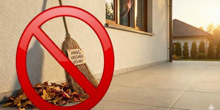 A vassoura elétrica tornou-se a solução mais prática nas casas