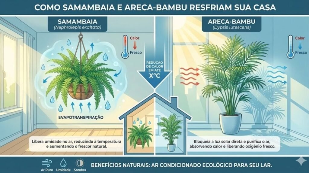 2 plantas que refrescam o ambiente e ajudam a reduzir até 3 graus da sensação térmica nos dias mais quentes