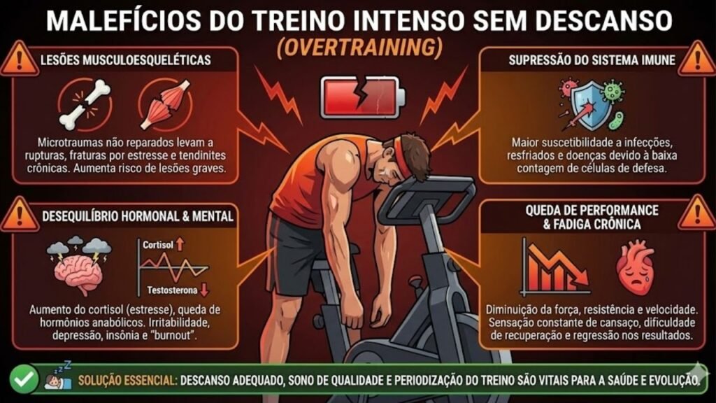 Mais treino, menos saúde? Especialistas revelam o ponto exato onde o exercício intenso começa a fazer mal ao corpo