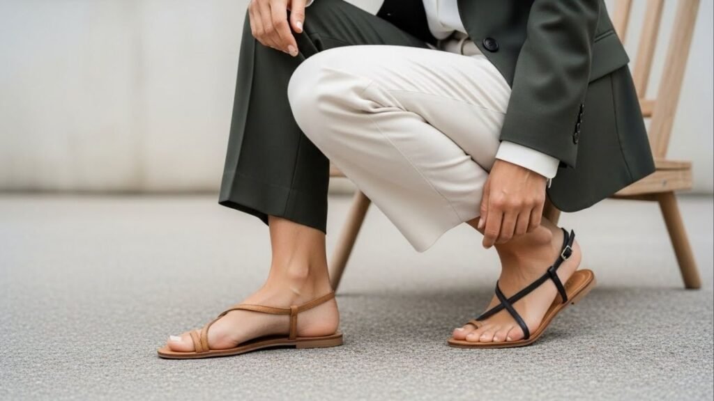 A elegância dos pés descalços: a rasteira minimalista conquista o verão com conforto e leveza