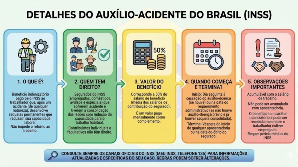 É direito garantido, quem sofreu acidente com sequela permanente pode receber auxílio mensal mesmo trabalhando com carteira assinada