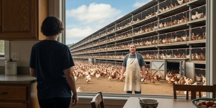 Instalação de 17 mil galinhas é suspensa por tribunal após denúncia de impacto ambiental real a 50 metros