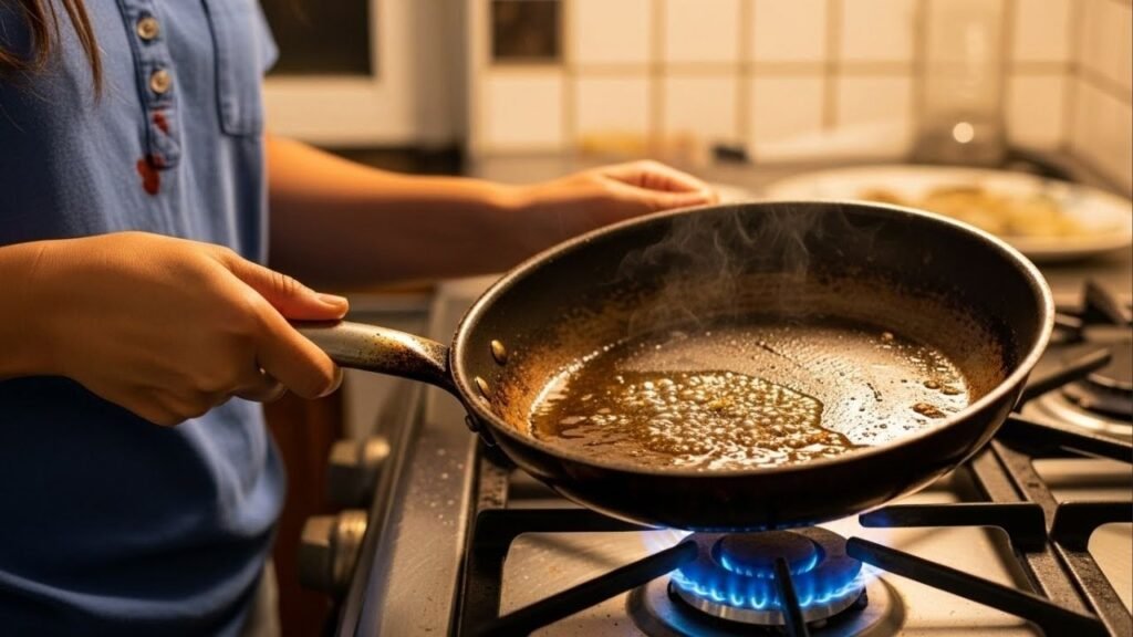 Entenda por que reutilizar óleo da fritura é uma bomba invisível para a saúde e o que fazer para reduzir os danos