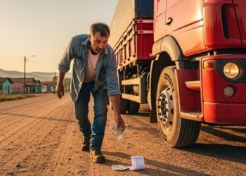 Caminhoneiro encontra R$ 2.650 na rua, paga boleto com dinheiro próprio e salva família em crise um dia antes do vencimento