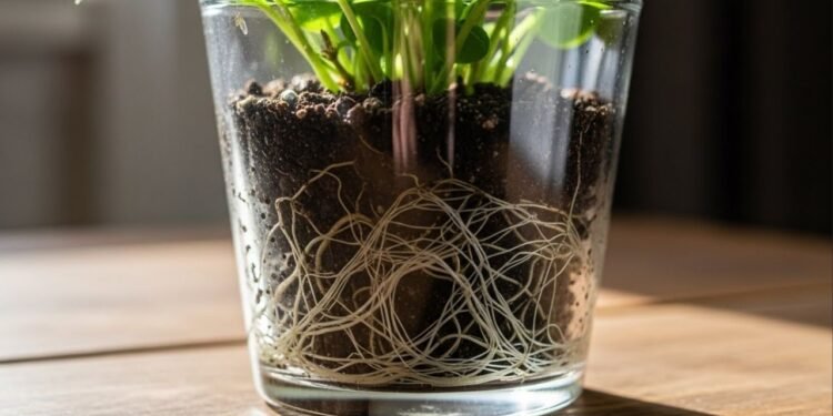 Quanto menos espaço, mais força? O efeito inesperado de vasos menores nas raízes