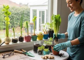 Como transformar lixo da cozinha em hortaliças vivas e produtivas