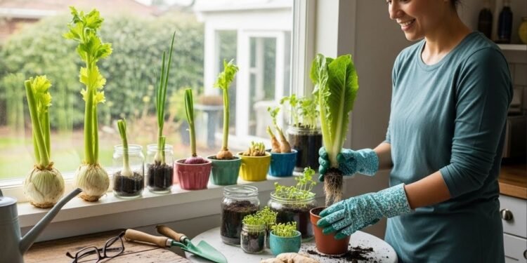 Como transformar lixo da cozinha em hortaliças vivas e produtivas