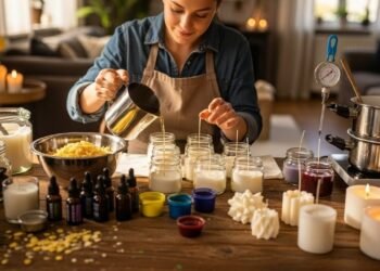 Transforme sua casa em um spa com velas artesanais feitas por você com ingredientes simples e cheiros que realmente duram