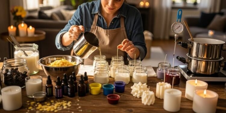 Transforme sua casa em um spa com velas artesanais feitas por você com ingredientes simples e cheiros que realmente duram