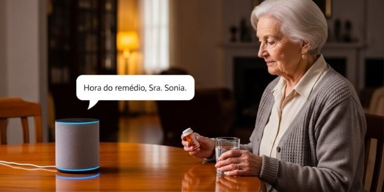 Esqueceu o remédio de novo? Veja como a Alexa virou aliada poderosa de idosos em 2026 com lembretes falados por nome e horário