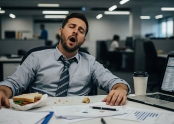 Cansaço depois do almoço? Entenda o "apagão das 14h" que atrapalha sua produtividade