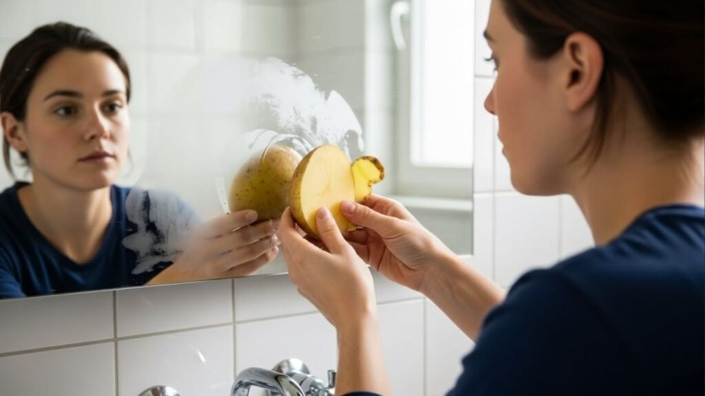 Como manter o espelho do banheiro seco mesmo com chuveiro quente usando um truque de cozinha que funciona de verdade