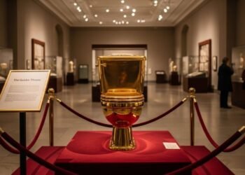 Avaliado em US$ 121 milhões, vaso sanitário de ouro vira símbolo de desigualdade e reposiciona Nova York no mercado de arte global em 2026